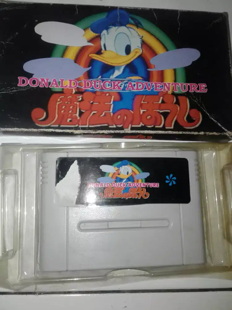 nintendo snes kaset donald snes nego cod rungkut bosku ok