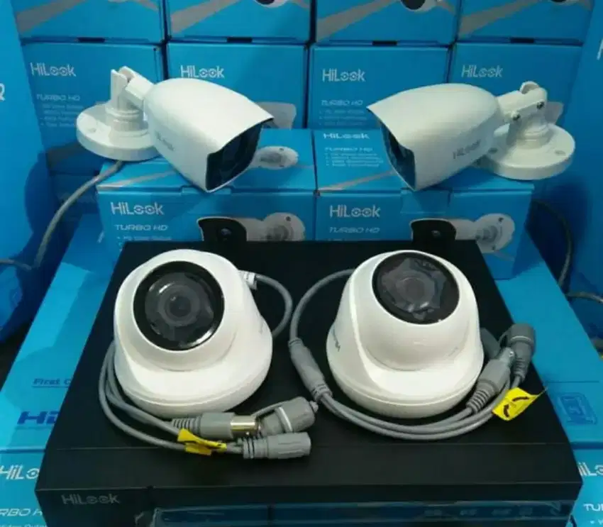 Paket 4 kamera cctv Hilook 2 Mp FULL HD 1080p include pemasangan.