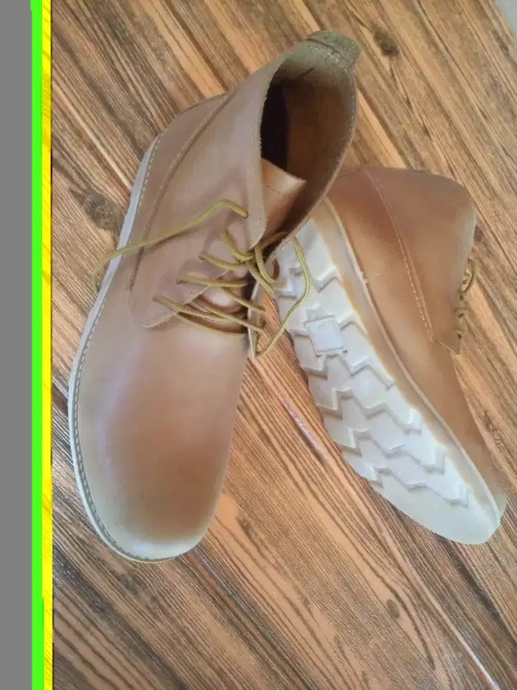 Sepatu casual boots kulit original