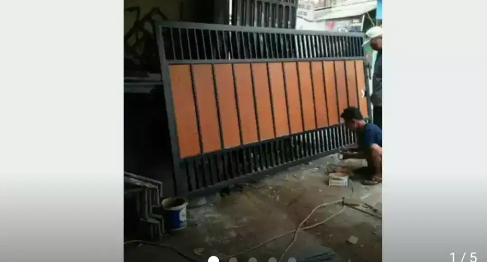 Pagar tralis kanopi pintu geser lipat dll