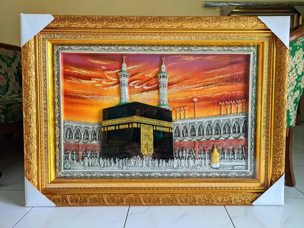Kaligrafi kabah towaf ukuran standart