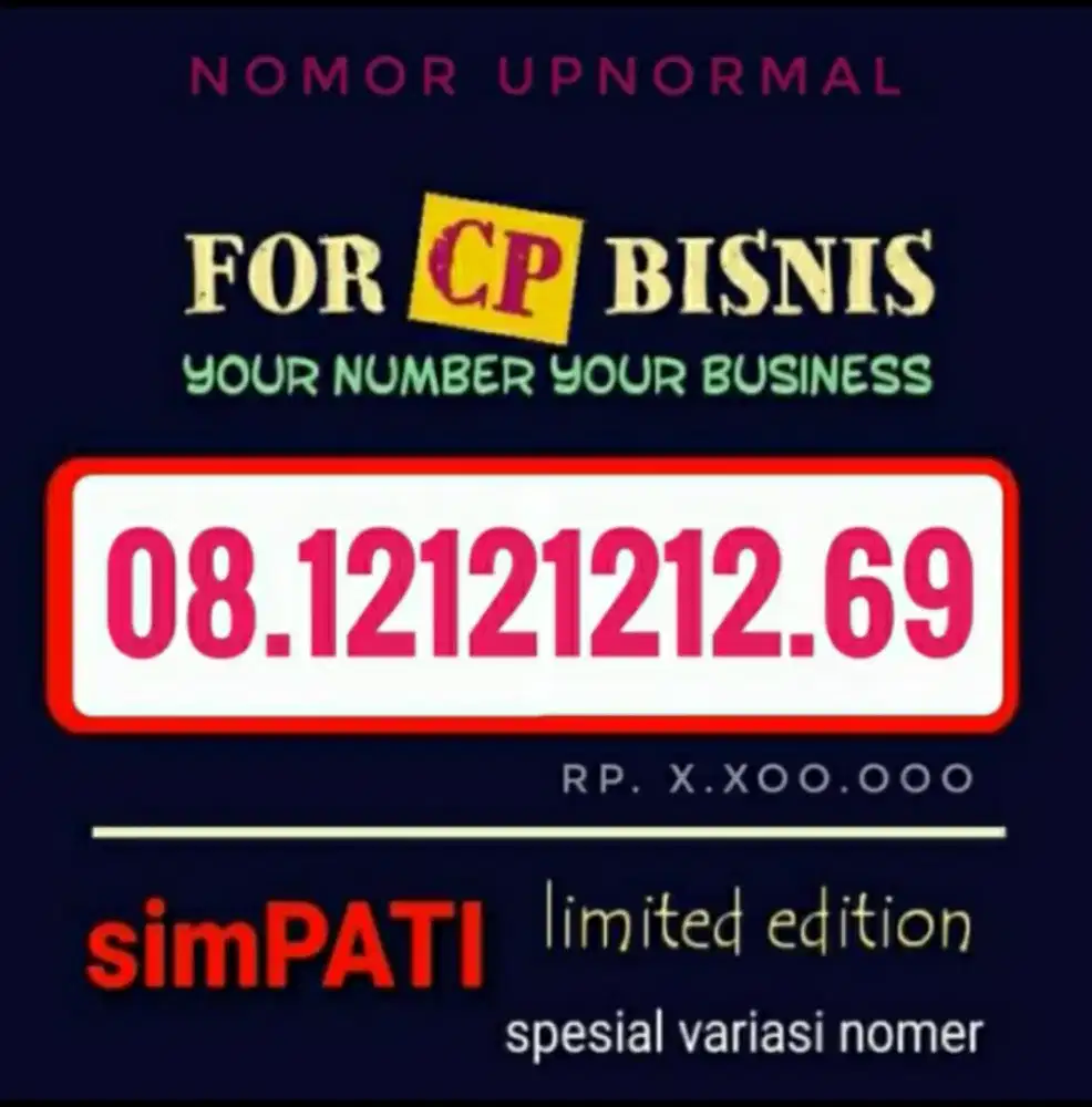 NOMOR CANTIK HOXI TELKOMSEL ELEGAN