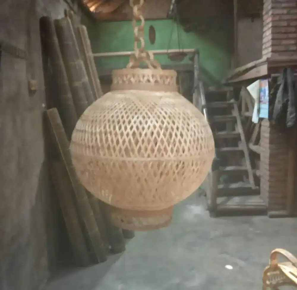 KAP lampu bambu sarang lampu model gantung