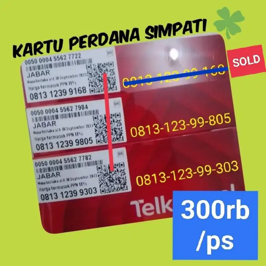 Simpati Perdana Telkomsel Nomor Cantik Pilihan