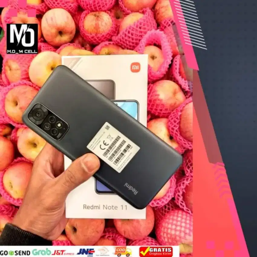 XIAOMI REDMI NOTE 11 RAM 6+2GB/128GB SECOND LENGKAP MULUS NO MINUS
