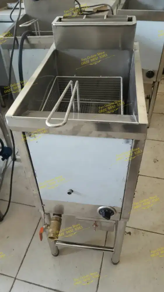 Deep Fryer Gas 17L - Hemat Gas Alat Penggorengan Otomatis