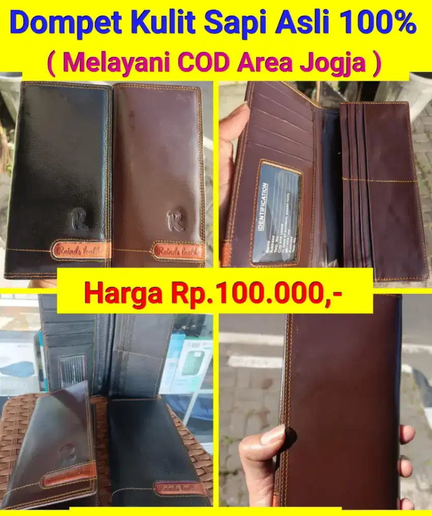 PROMO DOMPET KULIT ASLI 100%