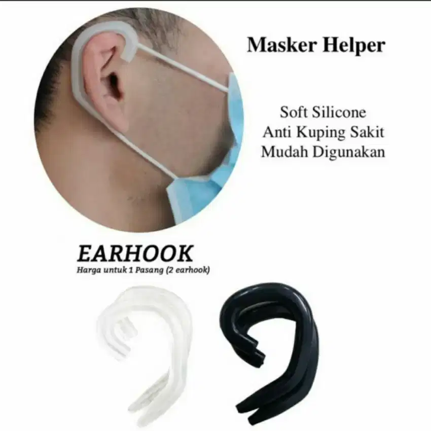 Karet silikon telinga masker