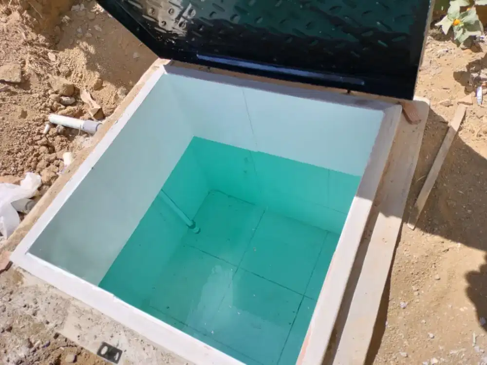 Tandon air beton cor ground tank beton