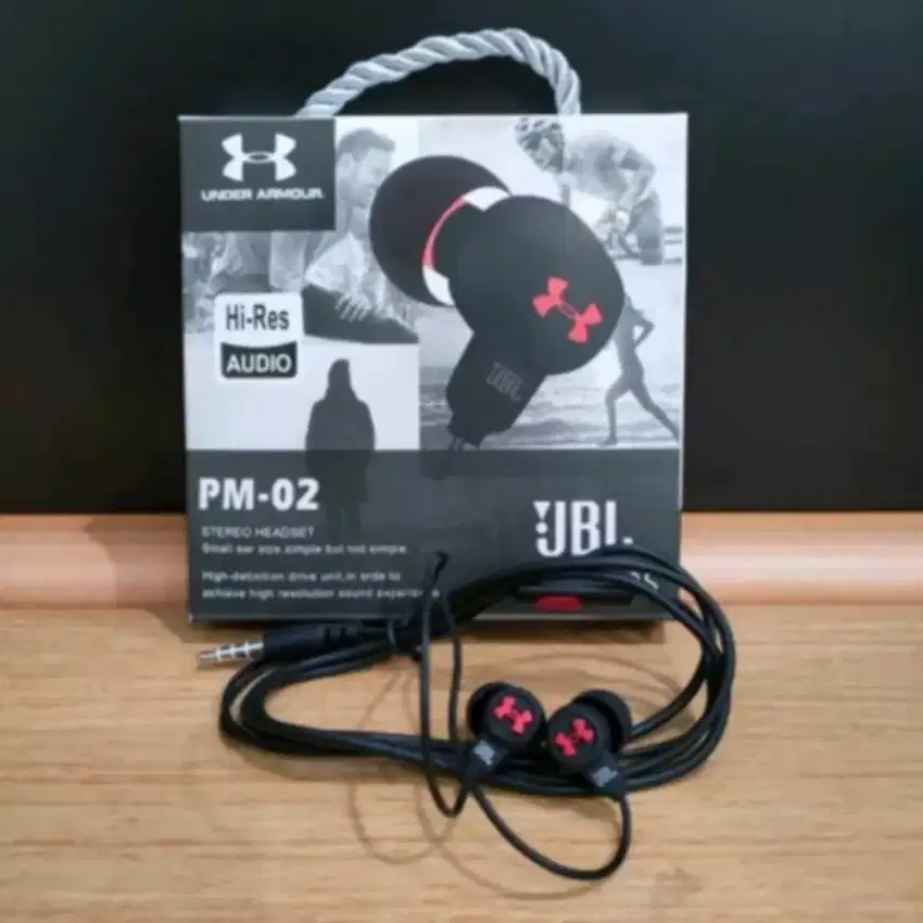 Headset Under Handsfree Head Set Earphone Armor