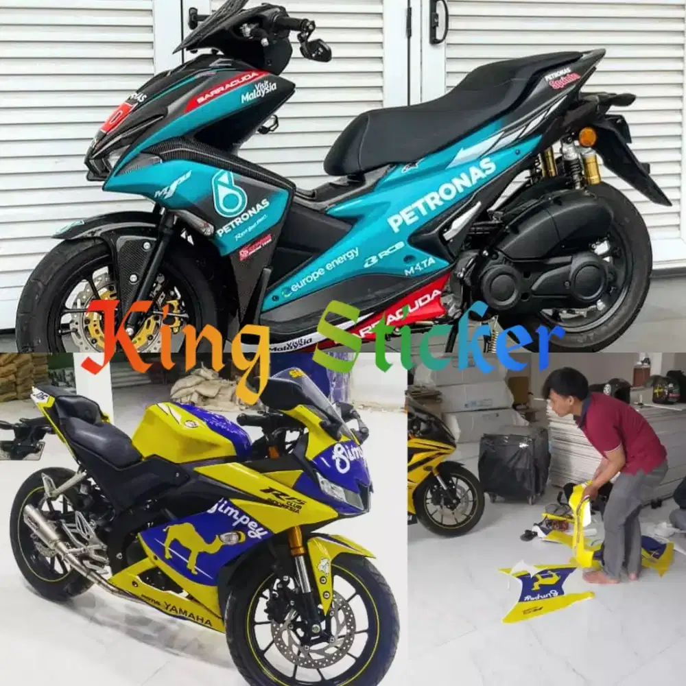 decal sticker motor custom  Nmax cbr150 r15 cbr250 ninja250 aerox xmax