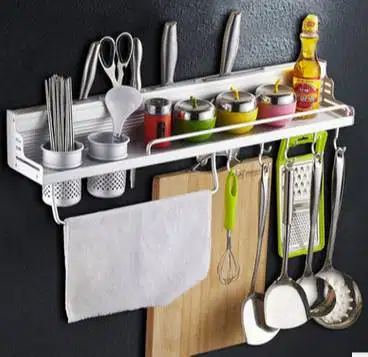 Space almunium Kitchen rack organizer Kwalitas Terjamin