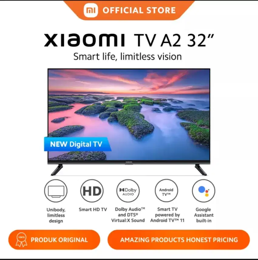 SmartTV Android Xiaomi MiTV 32 inch Digital Netflix Youtube (BARU)