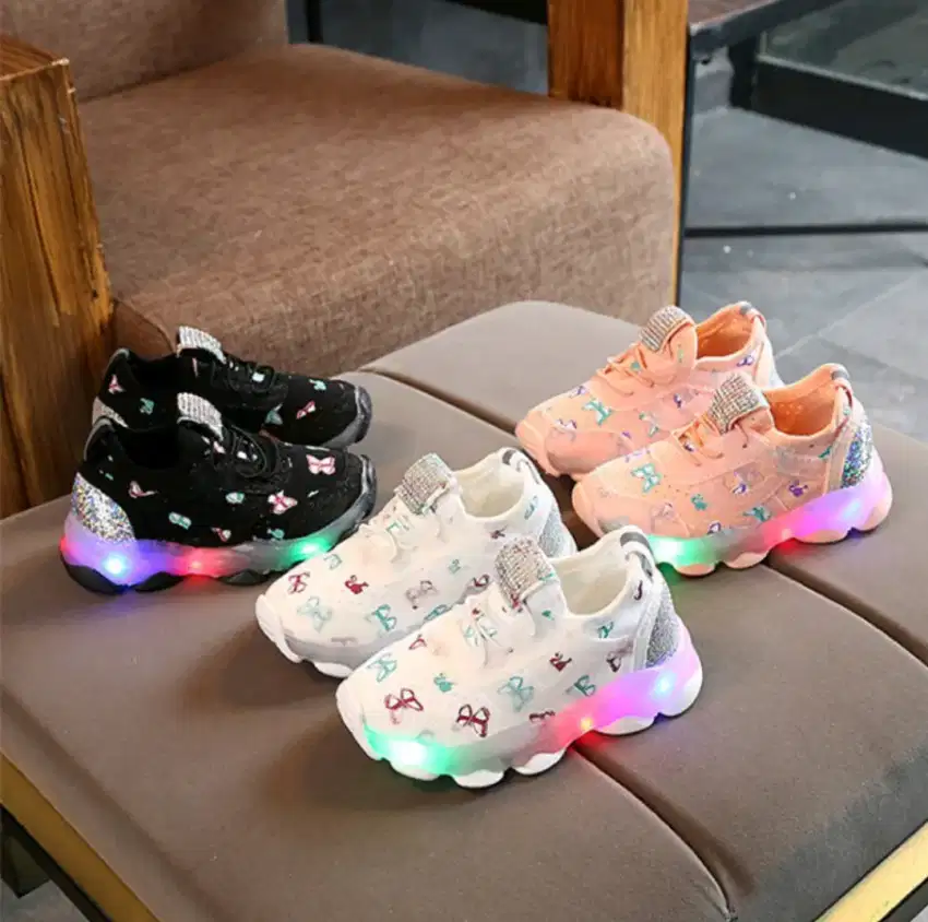 sepatu led anak impor