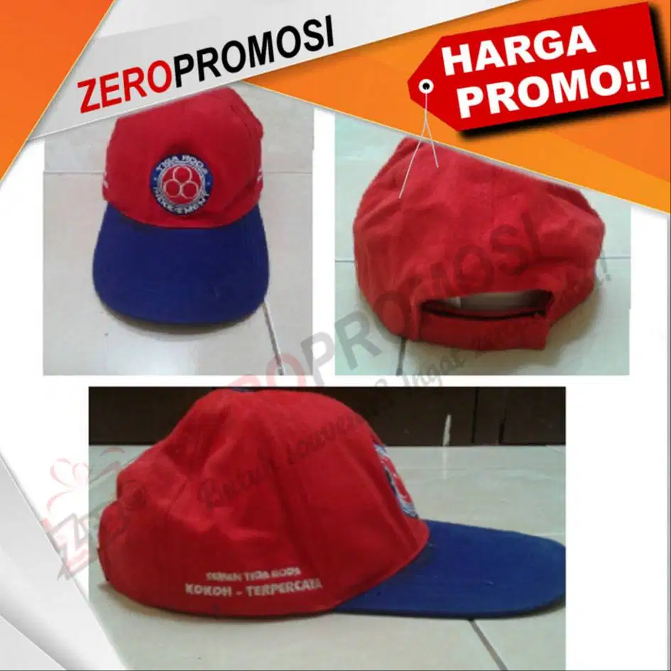 sablon topi, bordir topi, topi perusahaan