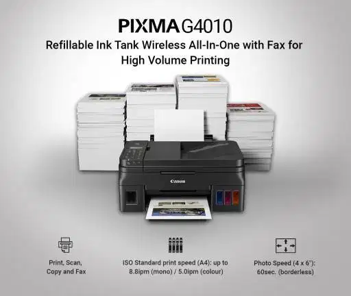 Canon G4010 Print,Scan,Copy Bisa F4 Garansi,Gratis Ongkir