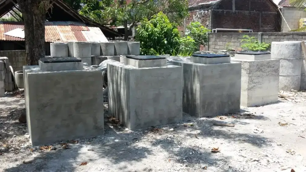 Tandon air dan sapiteng beton cor