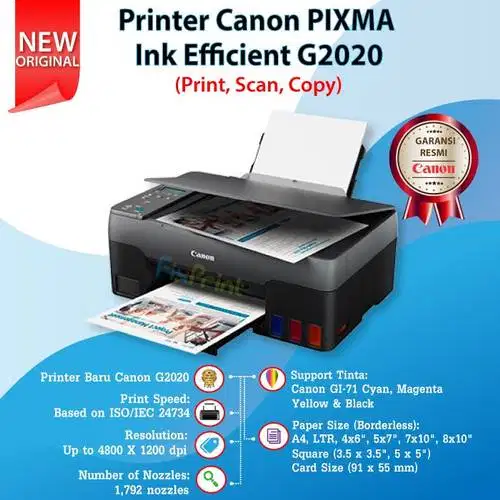 Canon G2020 Print,Scan,Copy MURAH Photo Printer