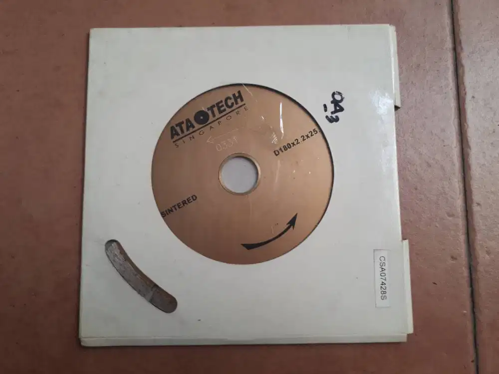 Ata Tech Sintered Cutting Disc Diamond D180x2.2x25.4mm (A-650)