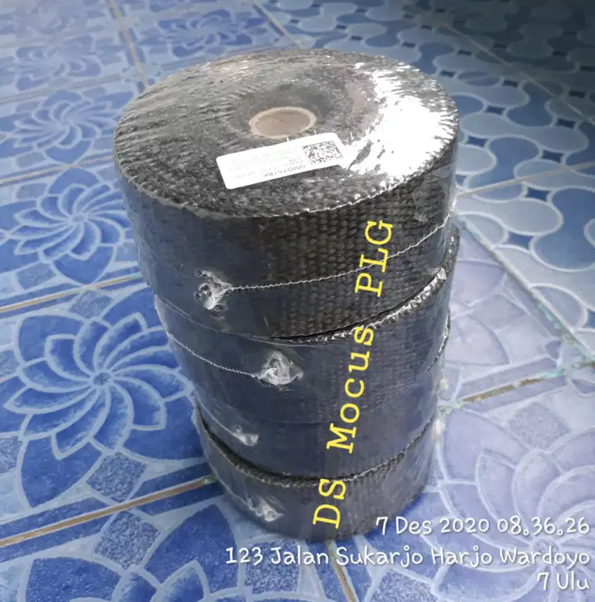 Exhaust Wrap/lakban kain perendam panas knalpot. Harga terjangkau