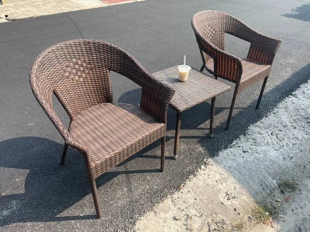 2026BJ bangku teras rotan sintetis BEKASI