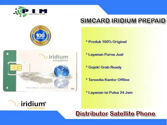 Simcard Kartu Perdana Telepon Satelit Iridium