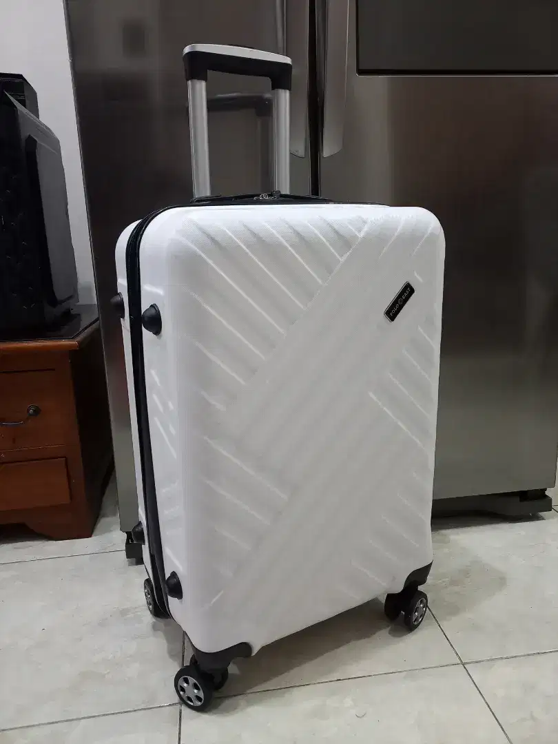 Koper putih polo besar bagasi size 24 inch