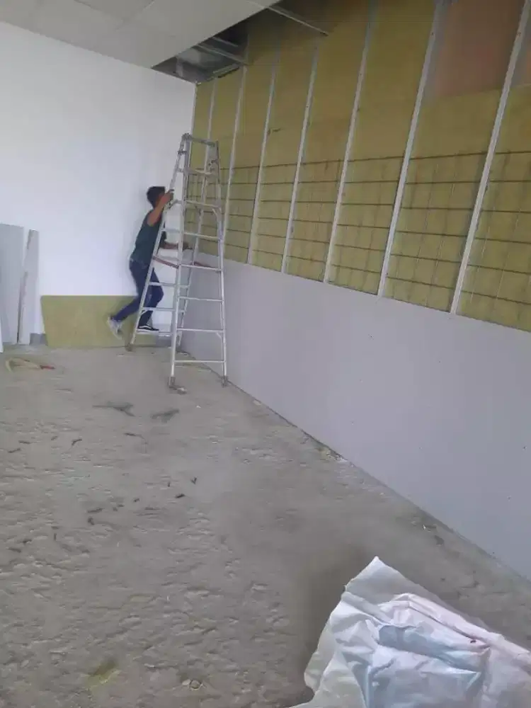 terima pasang partisi dingding gypsum