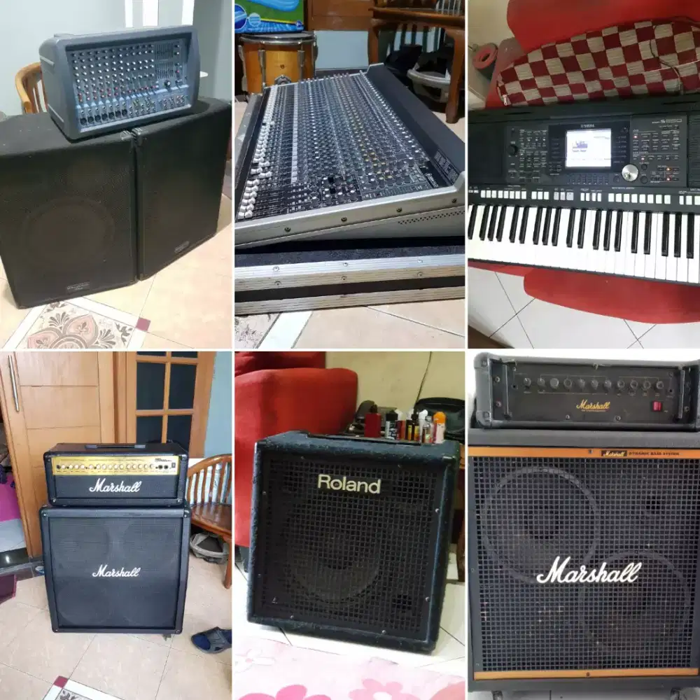 menerima alat musik dan sound sistem