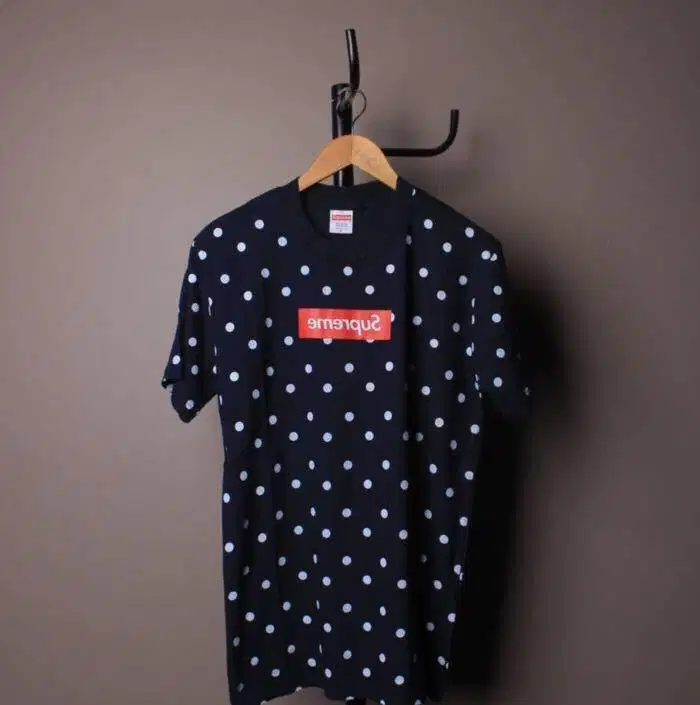 Kaos supreme navy polka