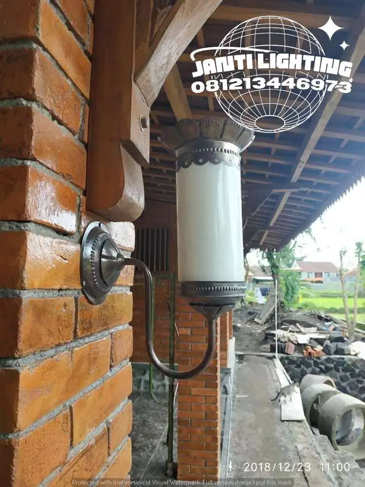 Lampu hias joglo lampu dinding gebyok lawasan