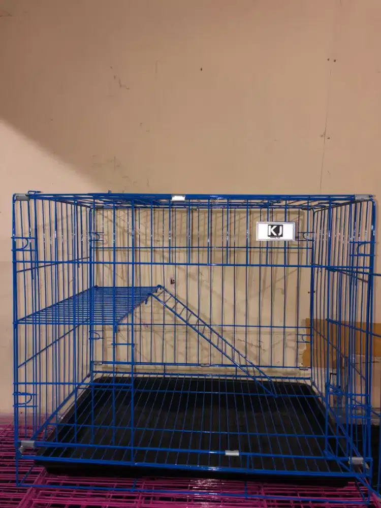 KANDANG KUCING TINGKAT 1 LIPAT READY KAK