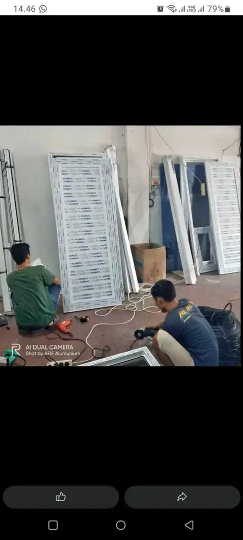 Upvc kusen pintu jendela