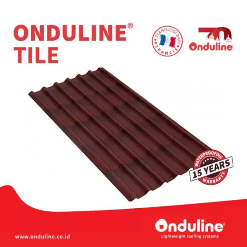 Onduline tile red