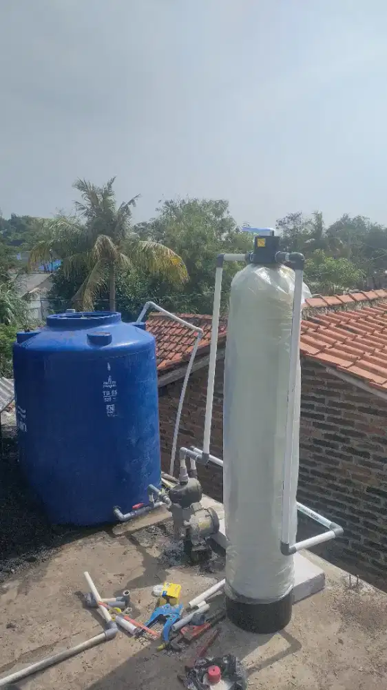 Filter air sumur keruh kuning bau karat
