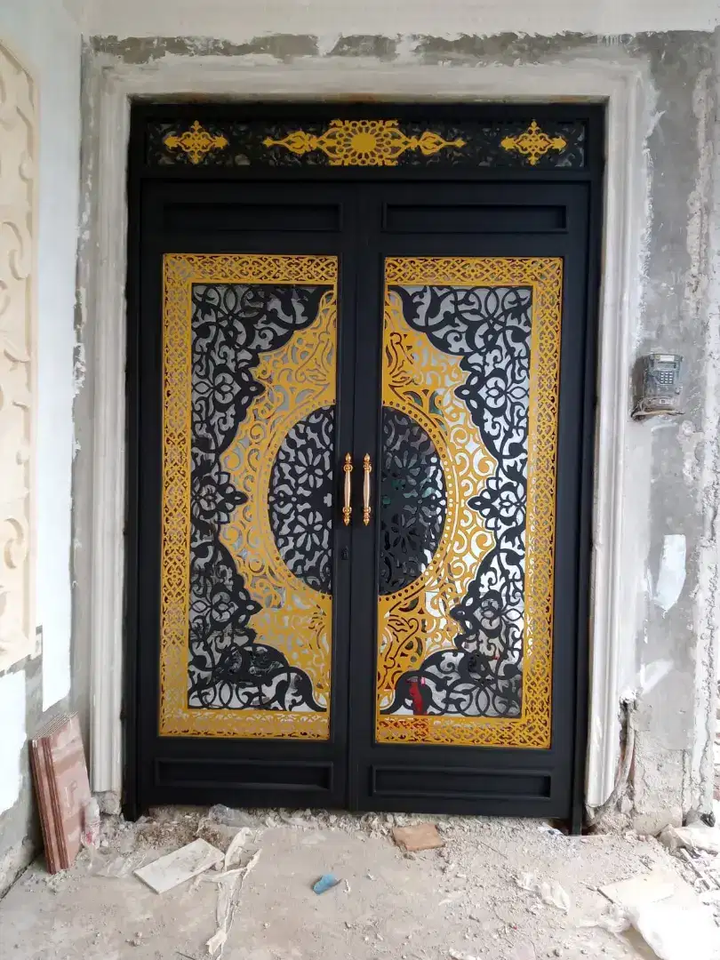 Pintu Rumah Laser cutting metal