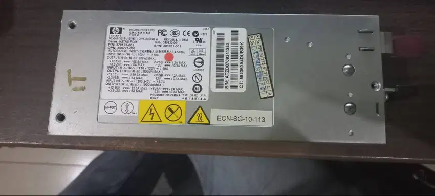 Power Supply HP Model DPS-800GB A Rusak