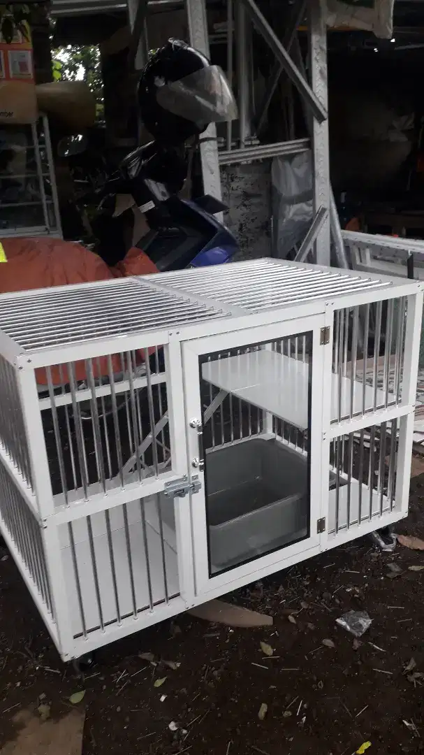 Kandang kucing alumunium 1 kamar