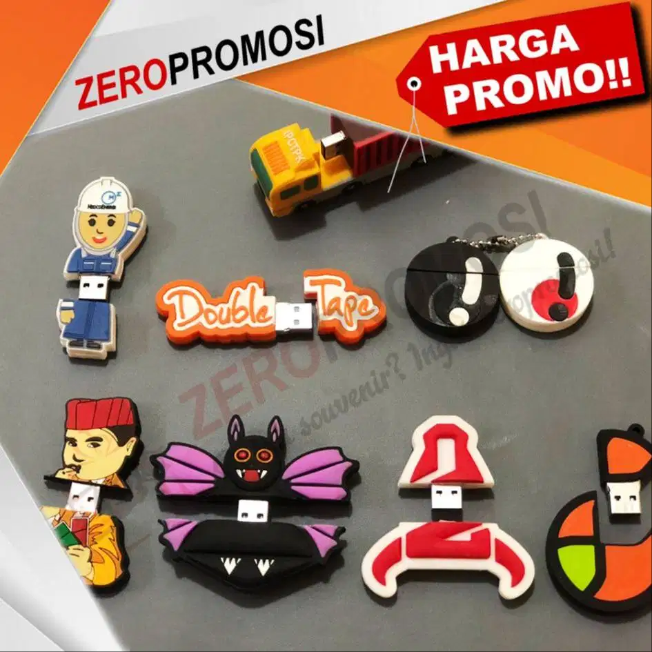 Souvenir USB Flashdisk Rubber Custom Model Unik