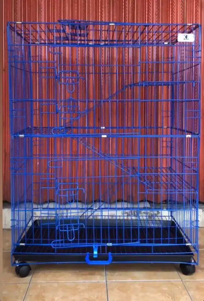 KANDANG KUCING LIPAT TINGKAT 3 JUMBO KAK