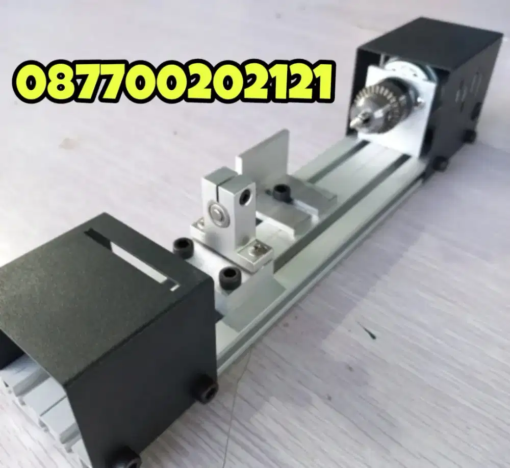 (KRANGGAN TEKNIK)mesin bubut kayu mini pake listrik watt kecil