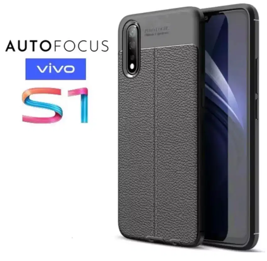 Case Vivo S1 Autofocus Lentur Motif Kulit Jeruk