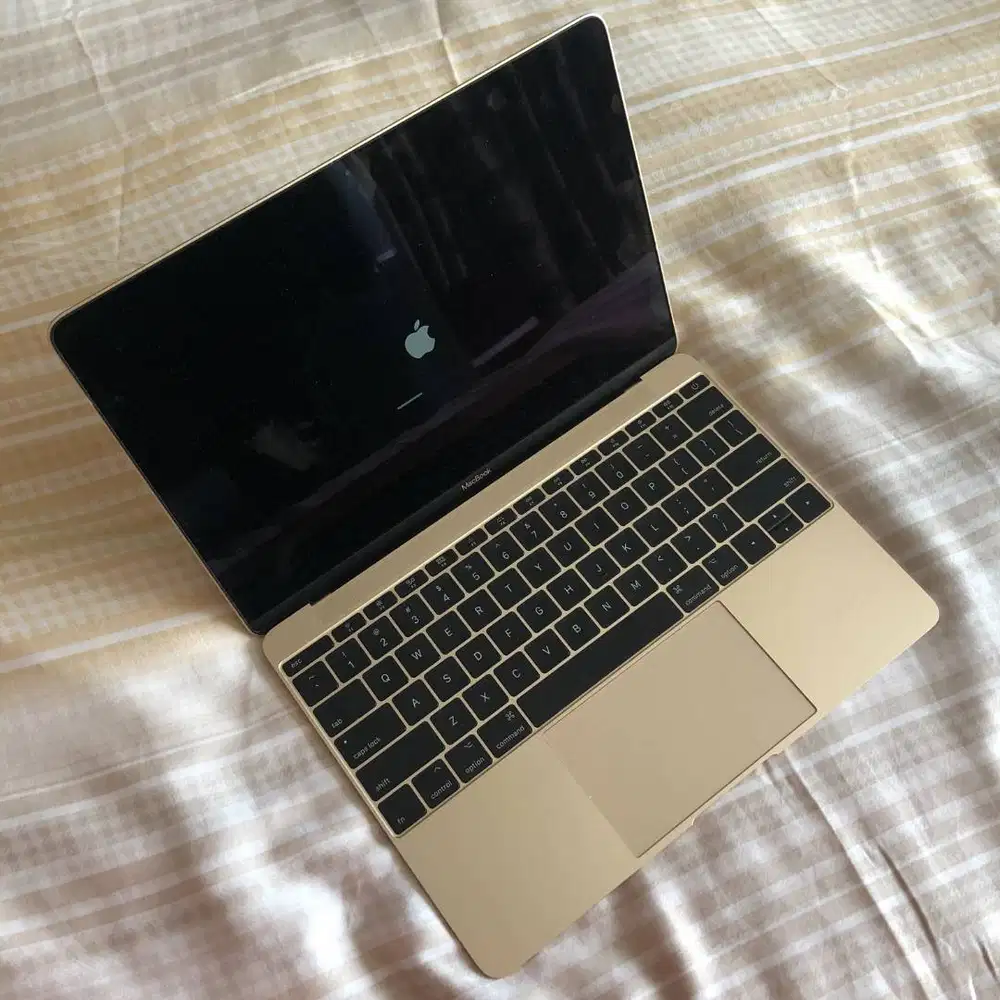 MacBook (Retina, 12-inch, 2017) 256GB gold lengkap original