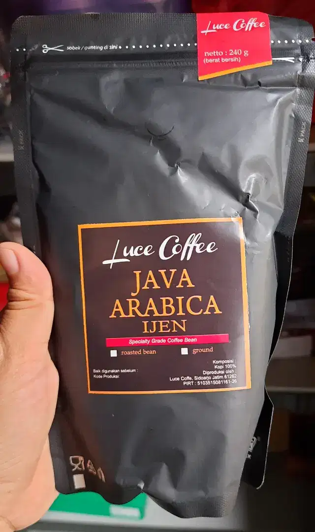 Kopi Arabika Java 240 gr (Biji/Bubuk)