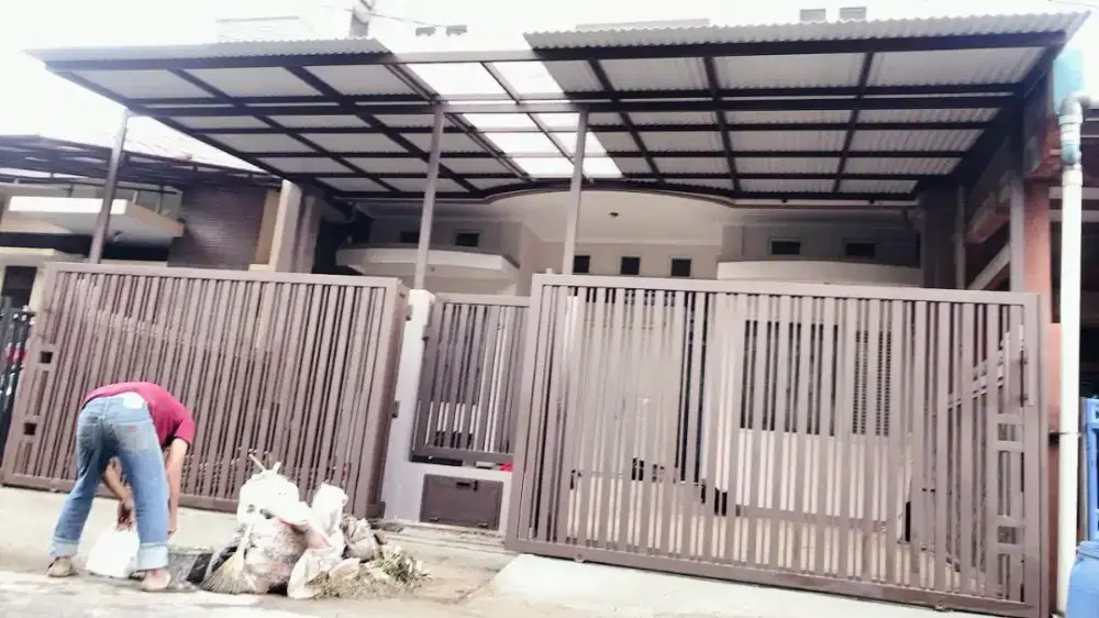 Kanopi alderon satu layer 350.000 bonus talang air