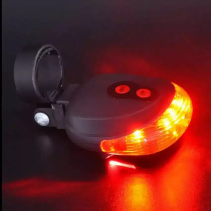 Lampu TaffLED Bicycle Laser StrobeTaillight 5 LED/Lampu LED Sepeda Red