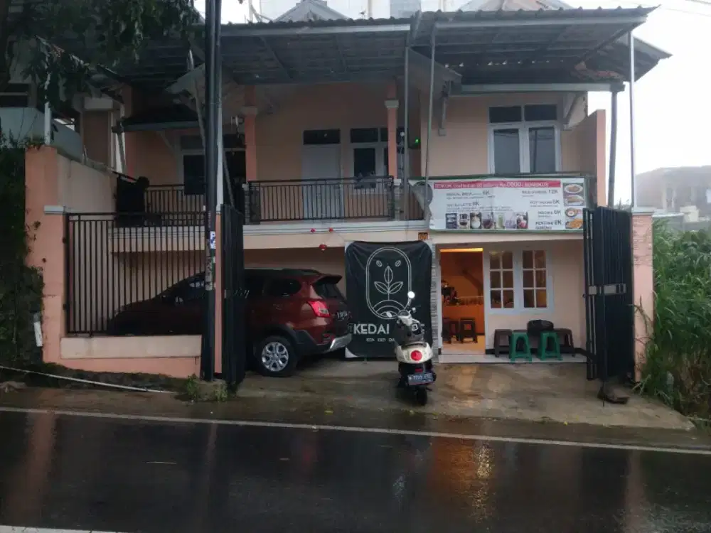 Dijual Rumah Kedai Pinggir Jalan Raya Provinsi Dekat Tol