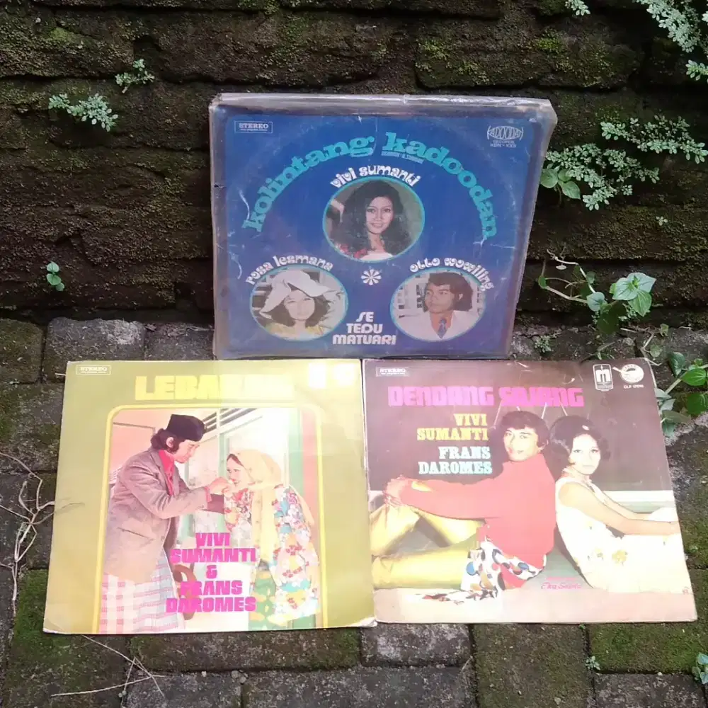 Sepaket vnyl piringan hitam VIVI SUMANTI
