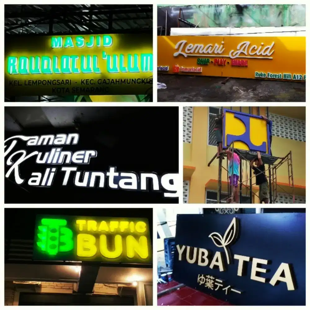Neon box & Huruf Timbul Semarang