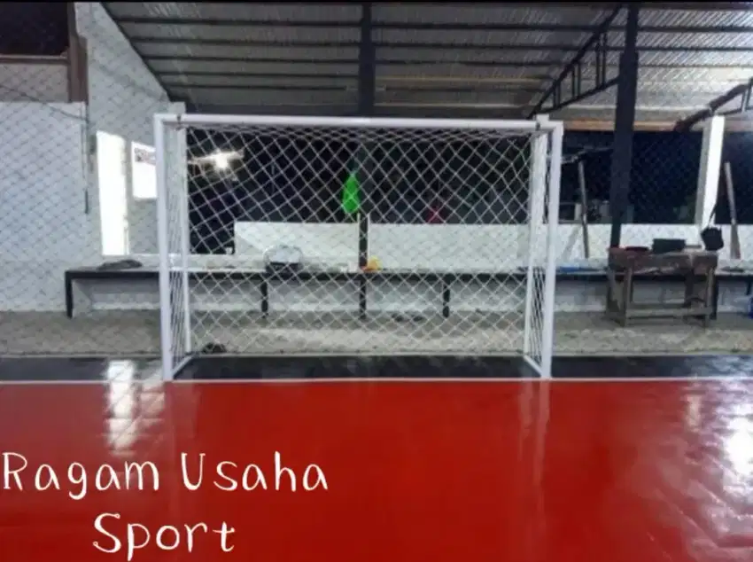 Tiang gawang futsal 1set free Jaring Gawang